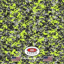 Digital Camo Yellow Wrap Vinyl Truck Camo Car Suv Real Camouflage 52x6ft