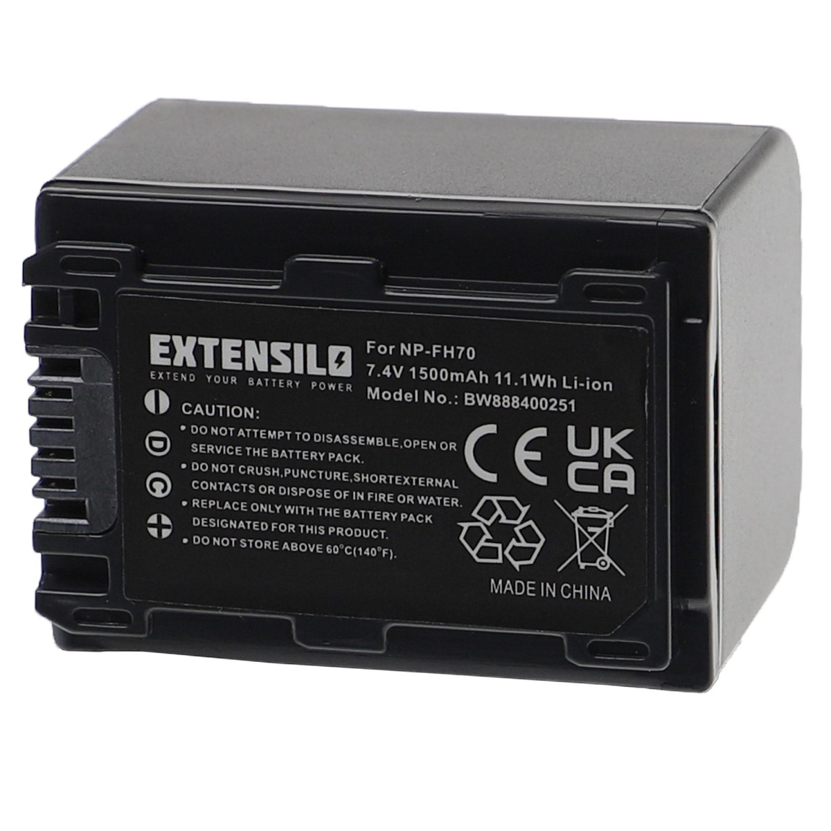 Vhbw Batteria Compatibile Sony DCR-HC Serie (1900mAh, 7,2V, Li-Ion) - Sostituisce NP-FP30, FP50, FP60