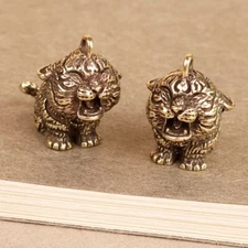 Copper keychain tiger car keychain small pendant