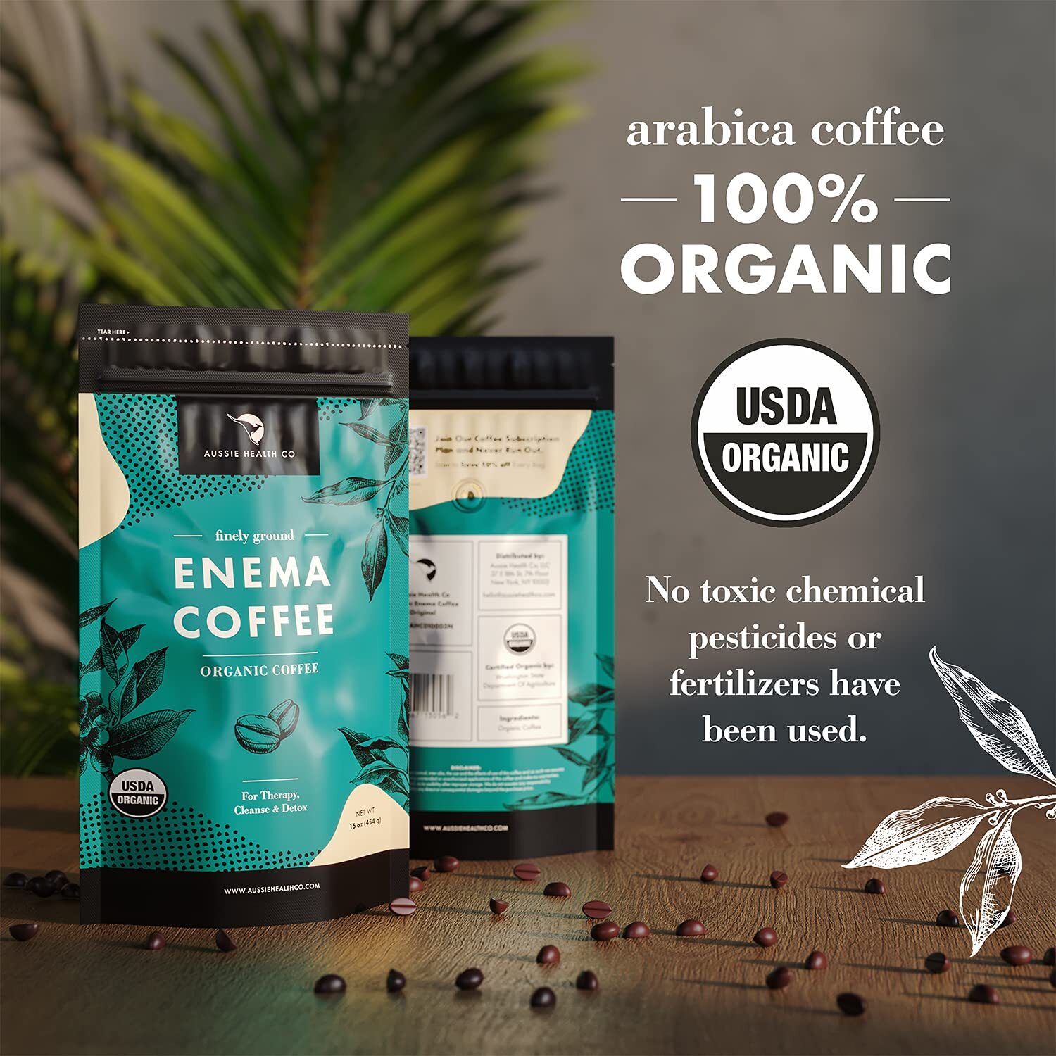 Aussie Health Co Enema Coffee Organic Coffee Roasted, Ground Coffee 1 ...