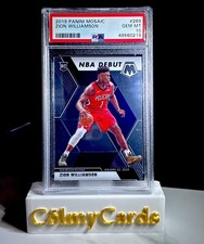 2019 Panini Mosaic NBA Debut #269 Zion Williamson Pelicans (RC) Rookie PSA 10