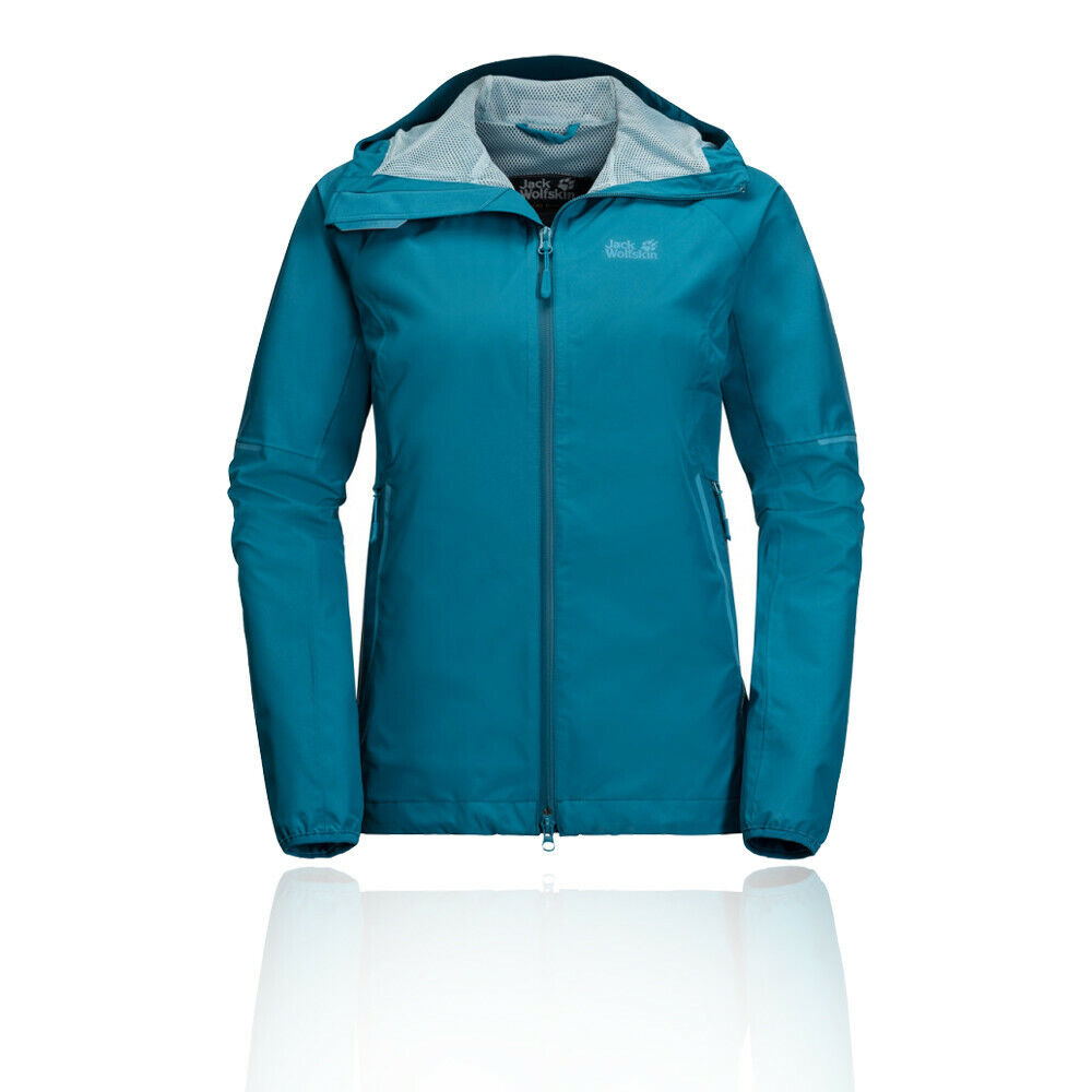 Treinstation Fietstaxi Gesprekelijk Jack Wolfskin Womens Sierra Pass Jacket Top Green Sports Outdoors Full Zip  | eBay