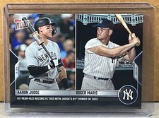 2022 TOPPS NOW #976 AARON JUDGE ROGER MARIS NEW YORK YANKEES 61st HOMER of 2022