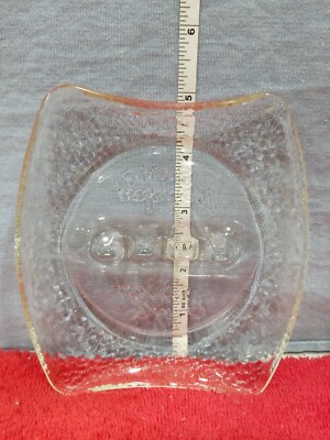 Vintage Holiday Inn Ashtray Clear Glass Hotel Motel Advertising Travel Memories