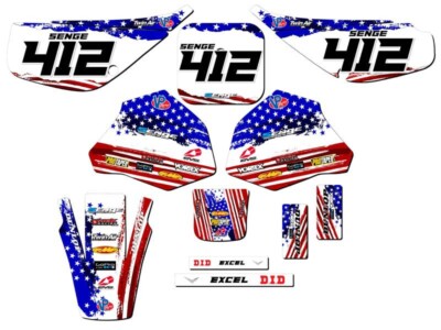 1985-2000 XR 80 MERICA Usa Senge Graphics Kit Compatible with Honda