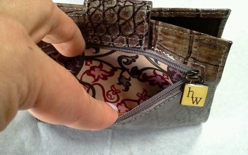 Leather Wallet - Helen Welsh - Crocodile Embossed Genuine Leather - Bifold - Picture 6 of 9