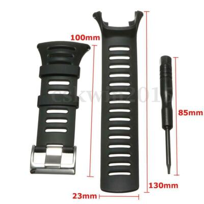 OEM Watch Band Strap For SUUNTO Ambit3 PEAK/Ambit 2/1 Soft Black Rubber