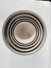 VINTAGE OVER AND BACK INC INDOOR OUTFITTERS NESTING MIXING BOWLS PORTUGAL