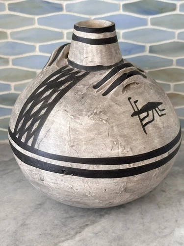 Anasazi Pottery Replication Reproduction Echo Rock Canteen Vase