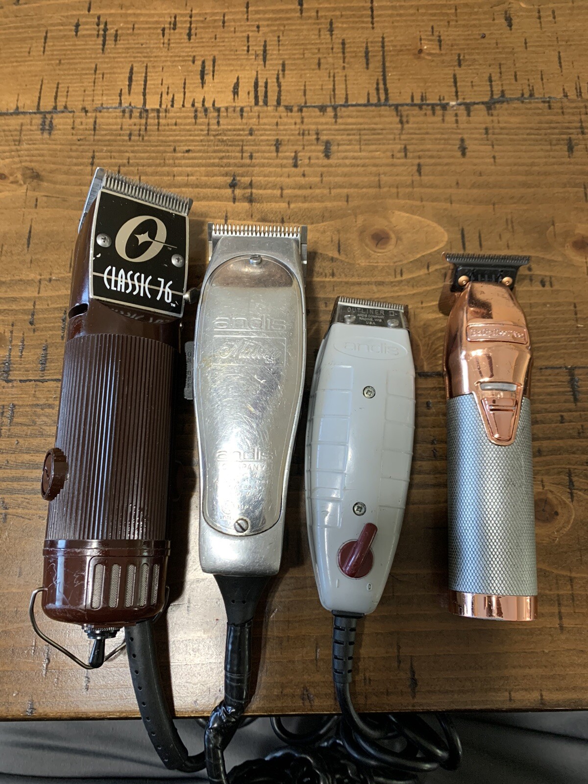 Professional Clippers (Oster 76, Andis Master & Outliner, Babyliss