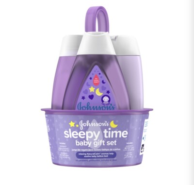 Johnsons Sleepy Time Baby Gift Set/Relaxing NaturalCalm Aroma Bedtime Essential