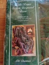 Vintage 1996 The Northwest Company Christmas Blanket/Tapestry/Throw 50x60" NEW