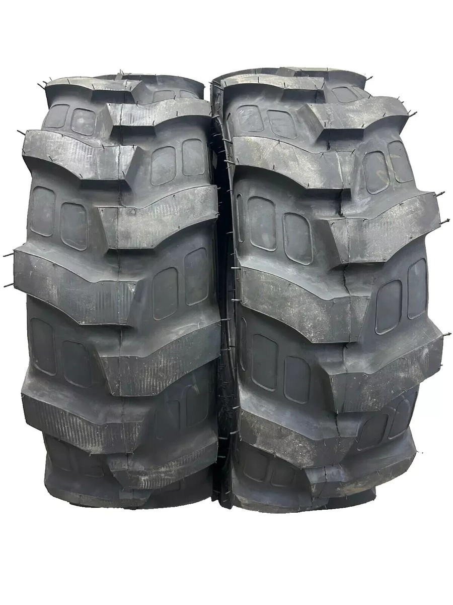 2 (TWO) 19.5L-24, 19.5-L24 12 PLY R4 Rear Backhoe Loader