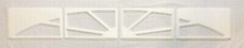 IDEAL Garage Doors ALMOND SUNSET 503  Window Inserts/Short Panel  Set of 4