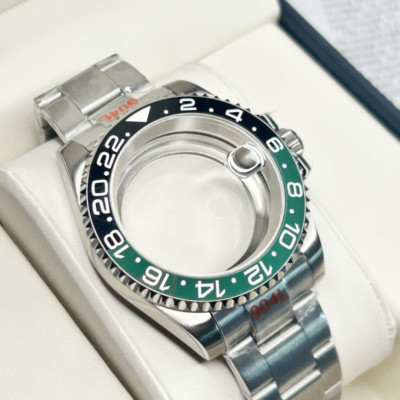 40mm Brushed Case Sprite 24 Hour Bezel 20ATM Watch Mod For Nh35 Nh36 Nh34 Mvment