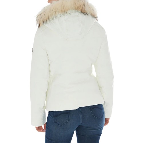 Yes Zee Giubbino da Donna in Softshell con Cappuccio Bianco Codice J051-Q200-... - Foto 2 di 2