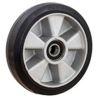 Pfaff Silberblau Lenkrolle Vollgummi 200/50-160, doppelt kugelgelagert für Hubwa