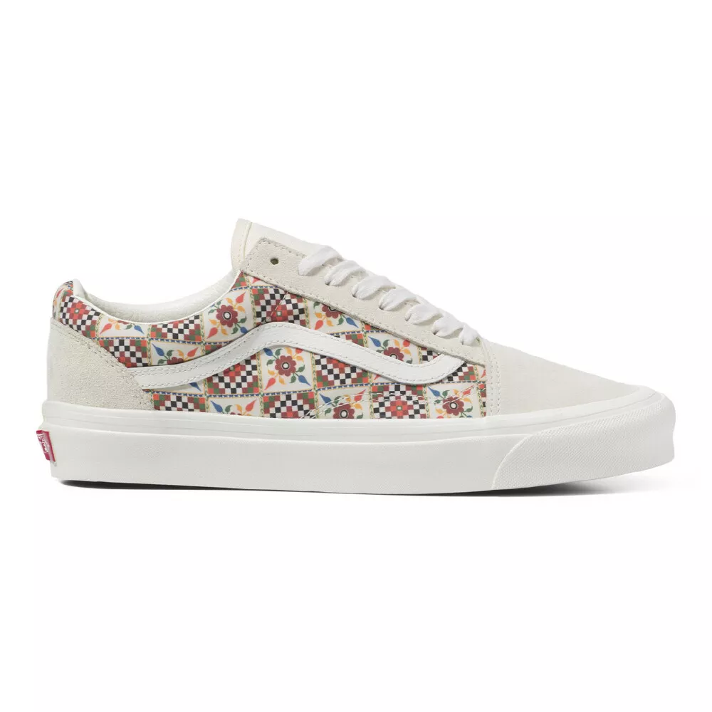 New Vans Old Skool 36 DX Anaheim Factory Tile Checkerboard White