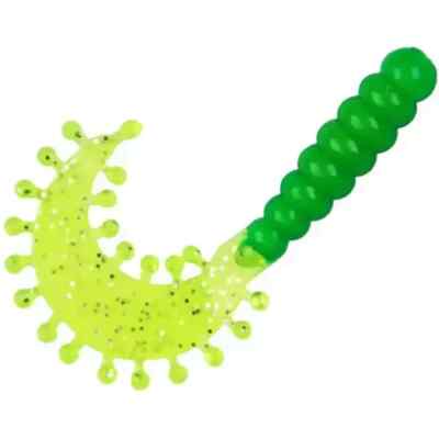 Kalin s Triple 2'' Tickle Tail Grub   (John Deere Green)