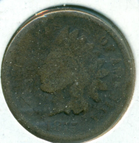 1875 INDIAN HEAD CENT, ABOUT GOOD, READ, GREAT PRICE!
