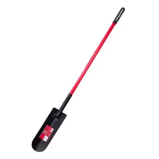 12-Gauge 14 In. Drain Spade with Fiberglass Long Handle