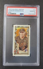 2023 Allen & Ginter MINI Gunnar Henderson RC Baltimore Orioles PSA 10 WD