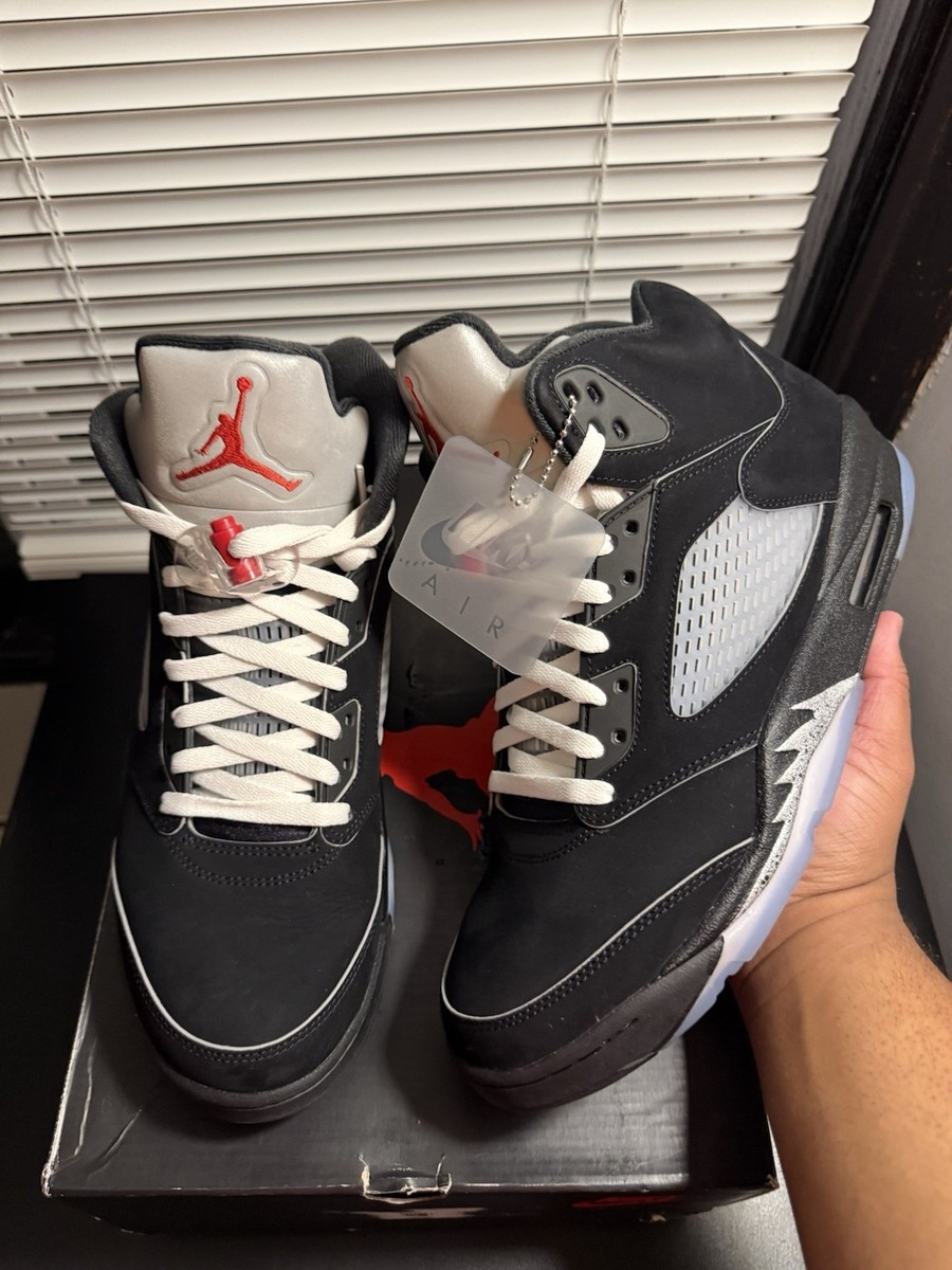 Air Jordan 5 Retro OG Black Metallic Reimagined Size 12 Clean