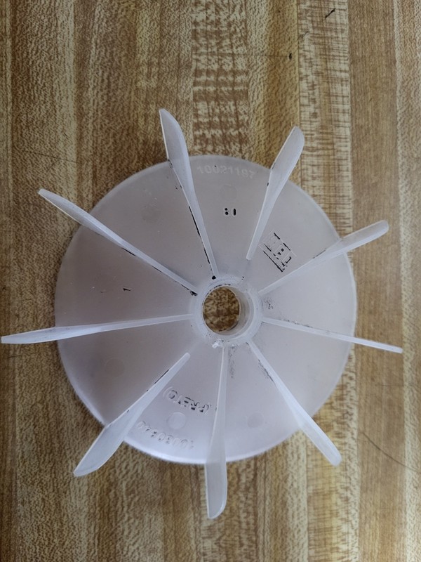 WEG PLASTIC COOLING FAN - #10030840 - #10021197 PRETO - GOOD CONDITION