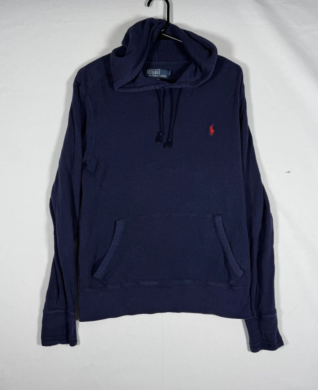 VTG Polo Ralph Lauren Waffle Knit Hoodie Men's Medium Navy Blue Thermal Pullover
Opens in a new wind