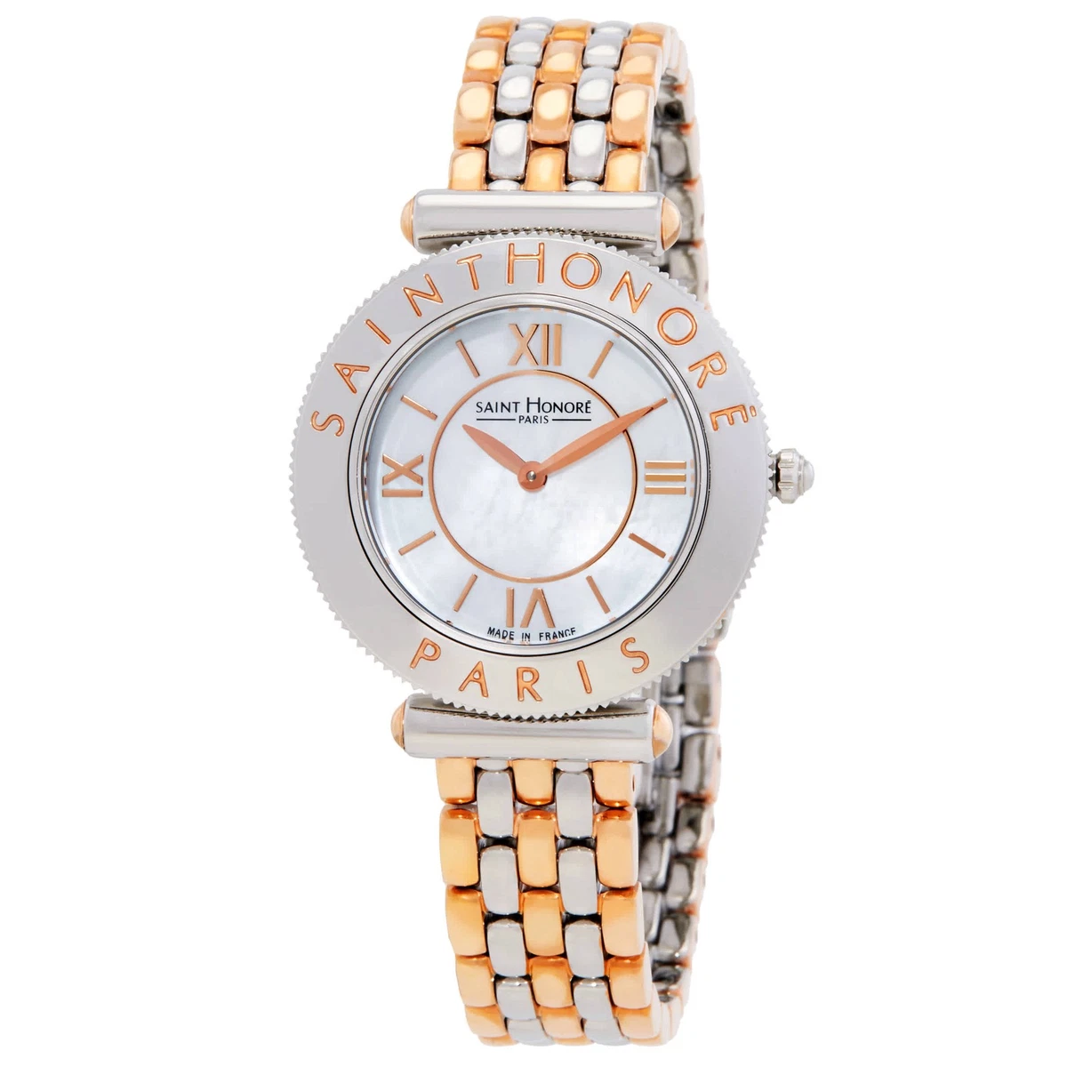 Saint Honoré Paris Diamond Mother of Pearl Bangle Watch Swiss Made 710334.2 Swiss Diamond Watch - Etsy main image 2