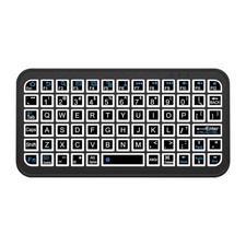 Mini Bluetooth Wireless Keyboard 8Color Backlight Compact Rechargeable PC