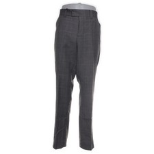 Stoffhose, Größe: 50, Grau, Polyester/Wolle, Tweed, Herren #5BL