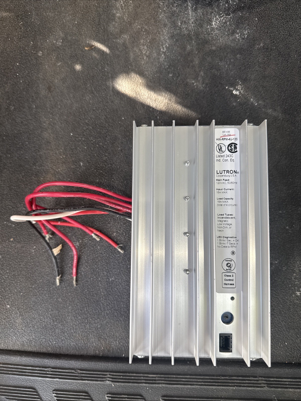 Lutron HW-RPM-4U-120 Remote  Dimming Module, 120V