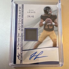 Leaf 2025 In The Game Ju Ju Lewis Autograph Blue Holo Rookie #IGA-JL1 /45