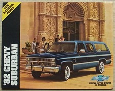 CHEVROLET SUBURBAN USA Sales Brochure For 1982 #4094