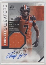 2021 SP Game Used Edition CFL Inked Sweaters 48/99 Lucky Whitehead Auto 0yo8
