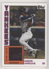 2019 Topps 1984 Baseball Relics Series 2 150th Anniversary Miguel Andujar lm4