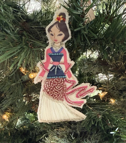 Pottery Barn Kids Disney Princess Mulan Ornaments NWT
