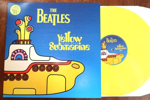 YELLOW VINYL UK Unplayed-The BEATLES Yellow Submarine SONGTRACK LP-1999