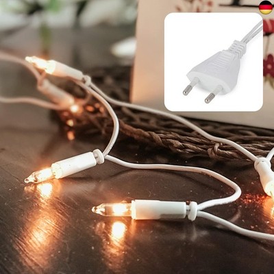 hellum Lichterkette innen strombetrieben, mini Lichterkette 10er Birnen klare