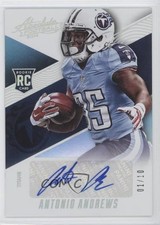 2014 Panini Absolute Rookie Auto Spectrum Platinum 1/10 Antonio Andrews #184 0f6