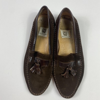 Bruno Magli Shoes Mens Size 11 Brown Suede Tassel Loafers  display picture 3