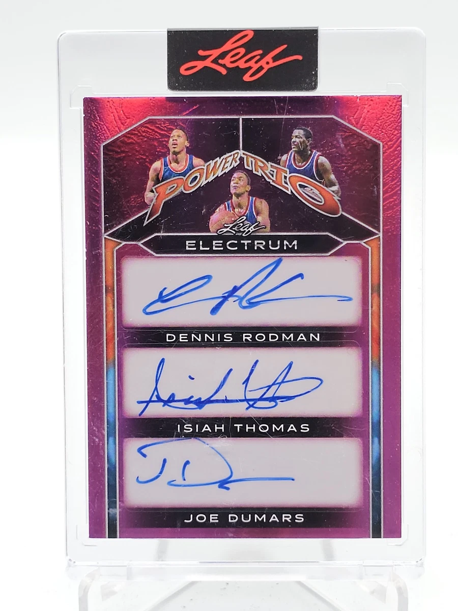 Leaf Dennis Rodman Basketball Autographed Sports Trading Cards