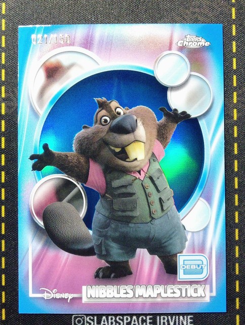 2026 TOPPS CHROME DISNEY #70 NIBBLES MAPLESTICK BLUE REFRACTOR /150
