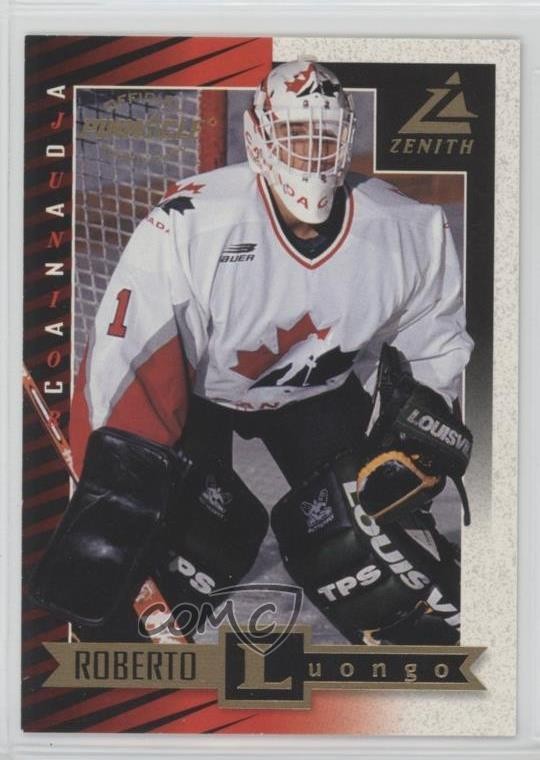 1997-98 Pinnacle Zenith Canada Junior Roberto Luongo #97 Rookie RC HOF 06g0