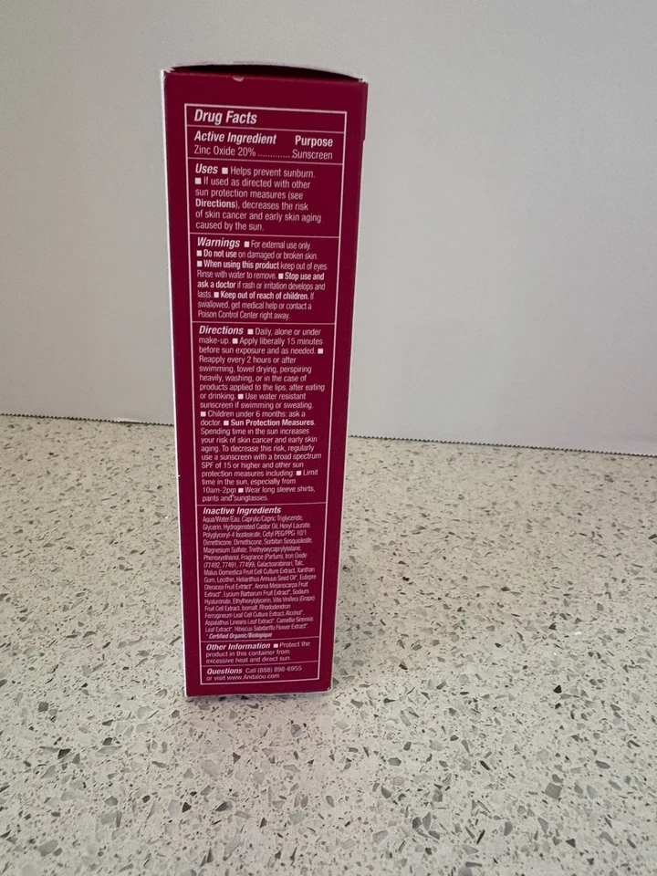 Andalou Naturals 1000 Rosas Color + Protector Solar Correcto 2 fl oz Beige Transparente FPS 30 Foto 4 de 4