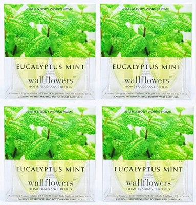 8 Bath & Body Works EUCALYPTUS MINT Wallflower Home Scent Oil Refill