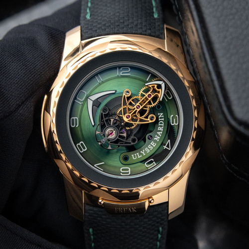 Ulysse Nardin Freak Cruiser RARE Limited Edition Of 8 Green Dial Rose Gold Watch