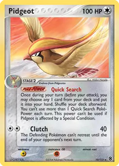 Pidgeot - 10/112 - Pokemon Ex FireRed LeafGreen Holo Card NM