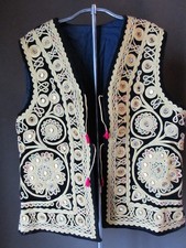 Vintage 60s Hippie Vest Rik Rak mirrors Woodstock era